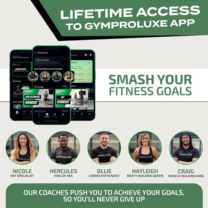 Gymproluxe – wholesale Fitness equipment – GYMPROLUXE All In One Portable Gym + App (Spring Bundle)2