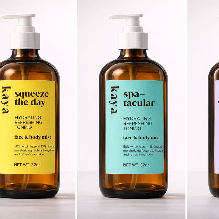 Brume hydratante et rafraîchissante pour le visage, les cheveux et le corps - Rechargeable en vrac pour la vente par Kaya Selfcare