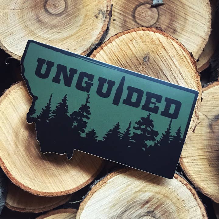 MONTANA UNGUIDED STICKER for wholesale by Back Road Designs