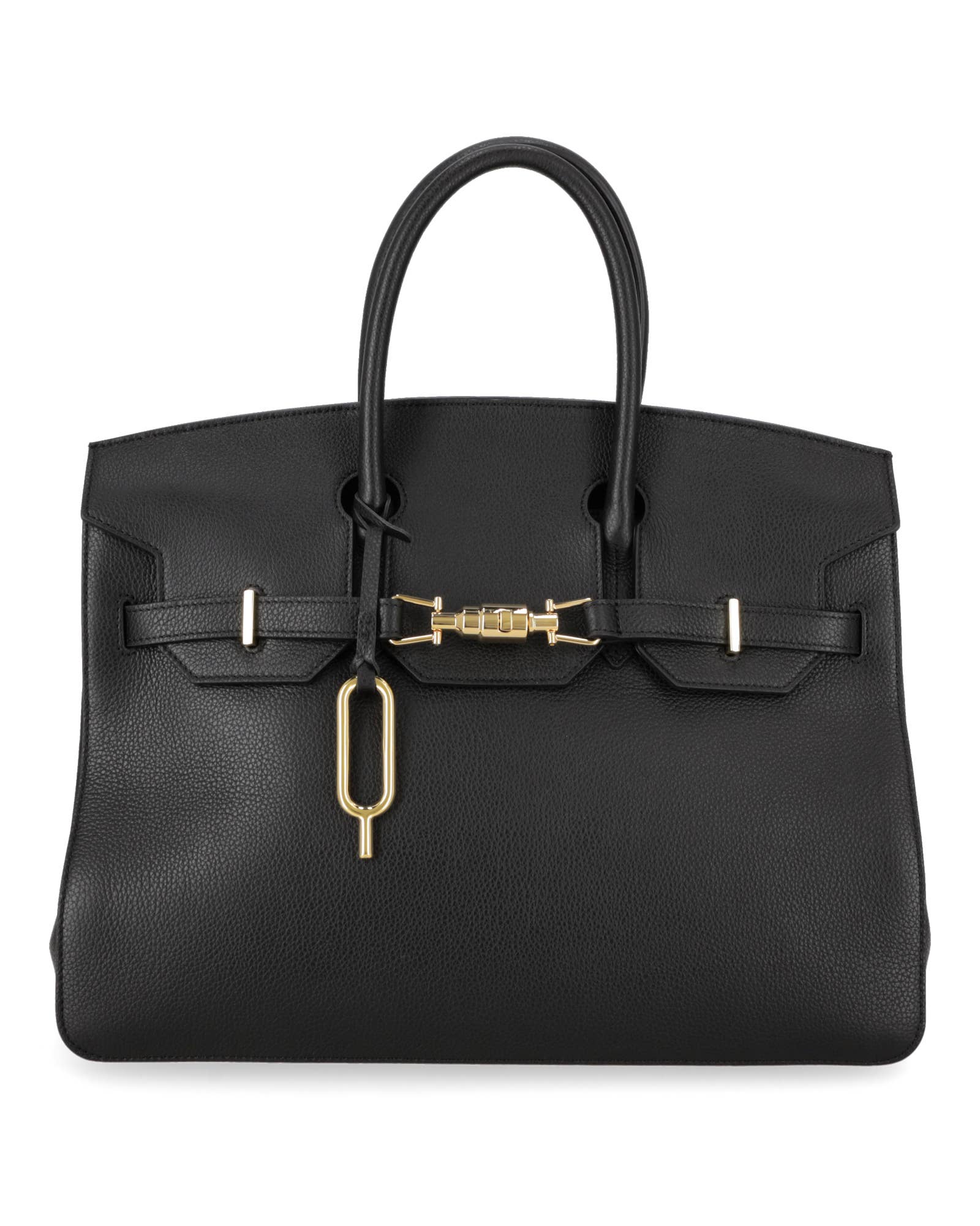 Quarzovivo - Wholesale Handtas met handvat - Dames - Handtas van Italiaans leer met flesstructuur - Agata0