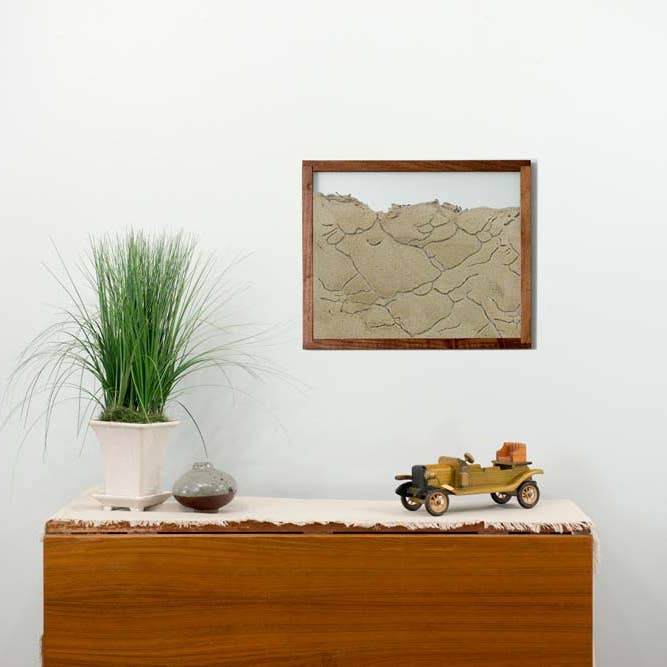 Handmade Wall Hanging Ant Farm (Walnut) for wholesale by Wall Colony