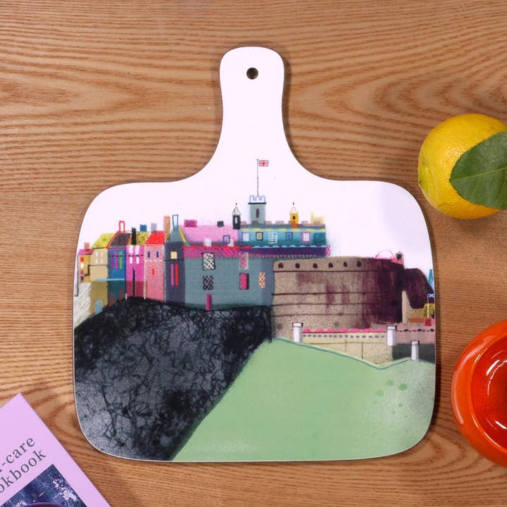 Planche à découper Edinburgh Castle, cadeau écossais, LCHOP008 pour la vente par I Drew This