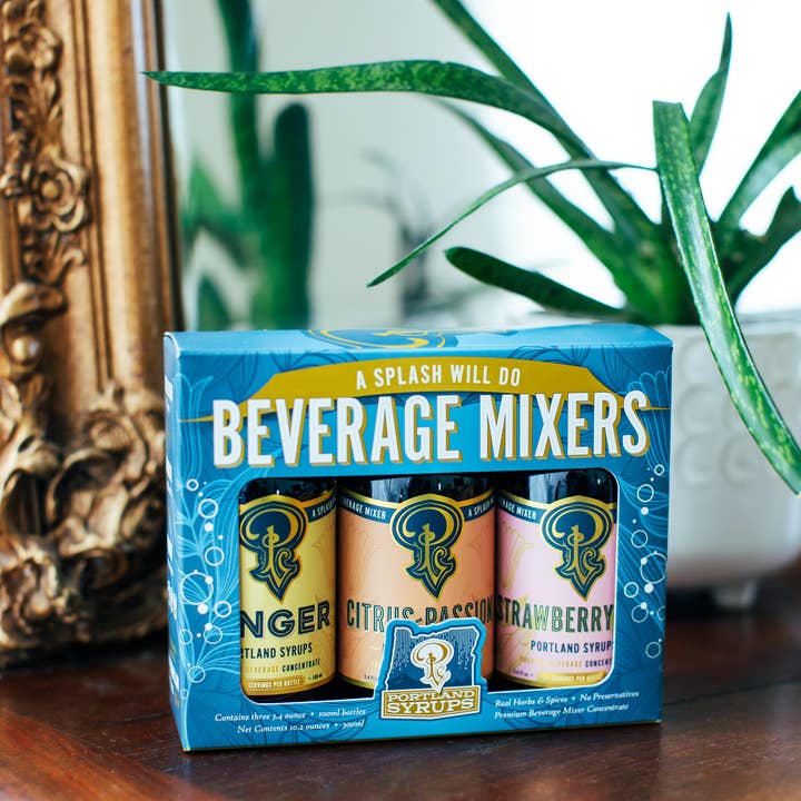 Portland Syrups - Wholesale Cocktail Mix/Syrup - Gift Set - Blue Standard Cocktail / Mocktail Drink Mixers3