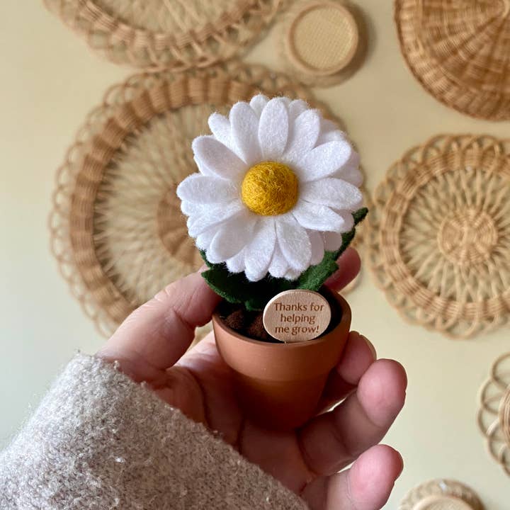 ForgetBKnot - Wholesale Artificial Flowers - “Thanks for Helping me Grow”
Handmade Felt Flowers