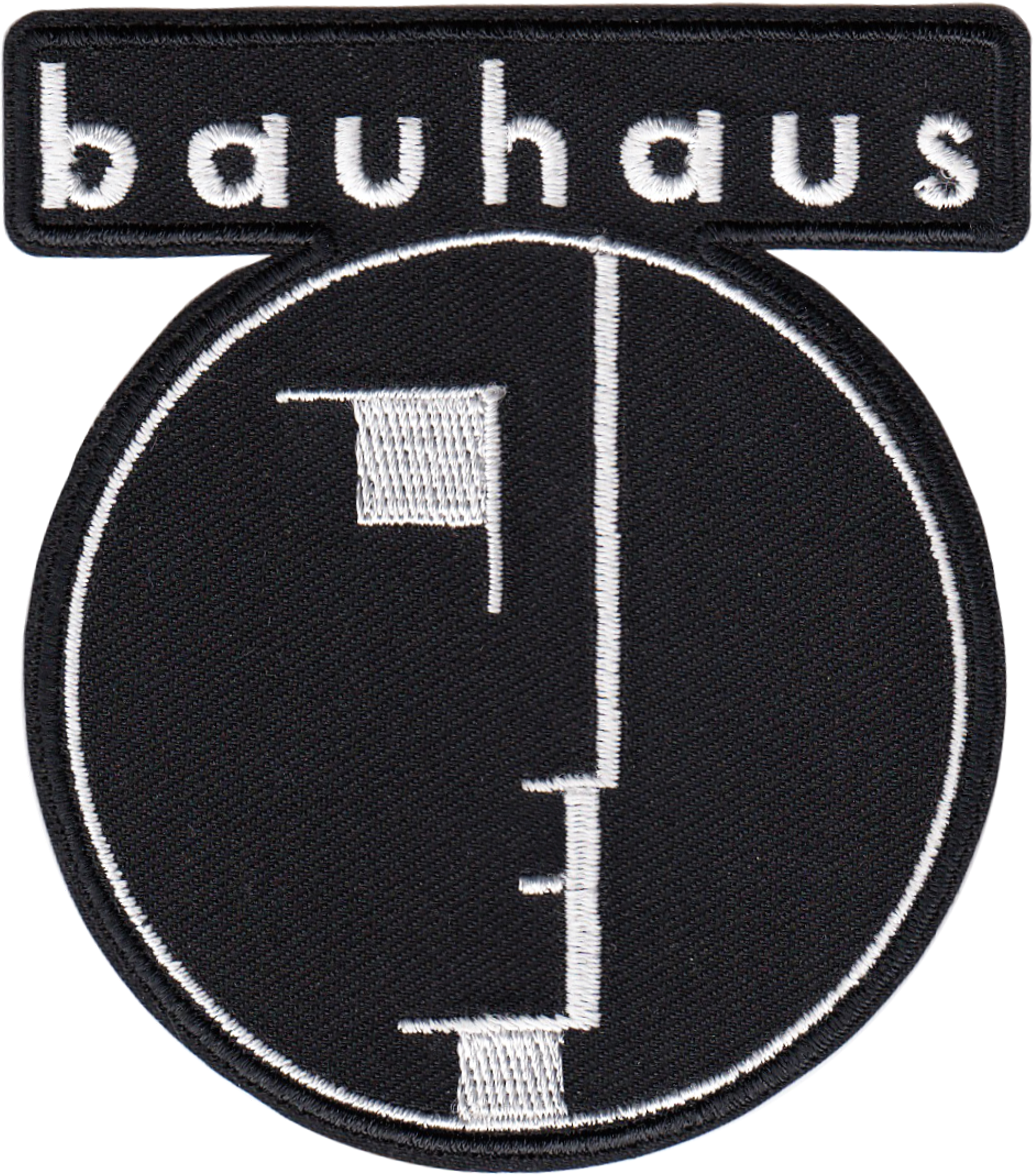 Square Deal Recordings & Supplies – Großhandel Aufnäher – Patch - Bauhaus-Logo - Emo-Punk-Rock-Musikband0