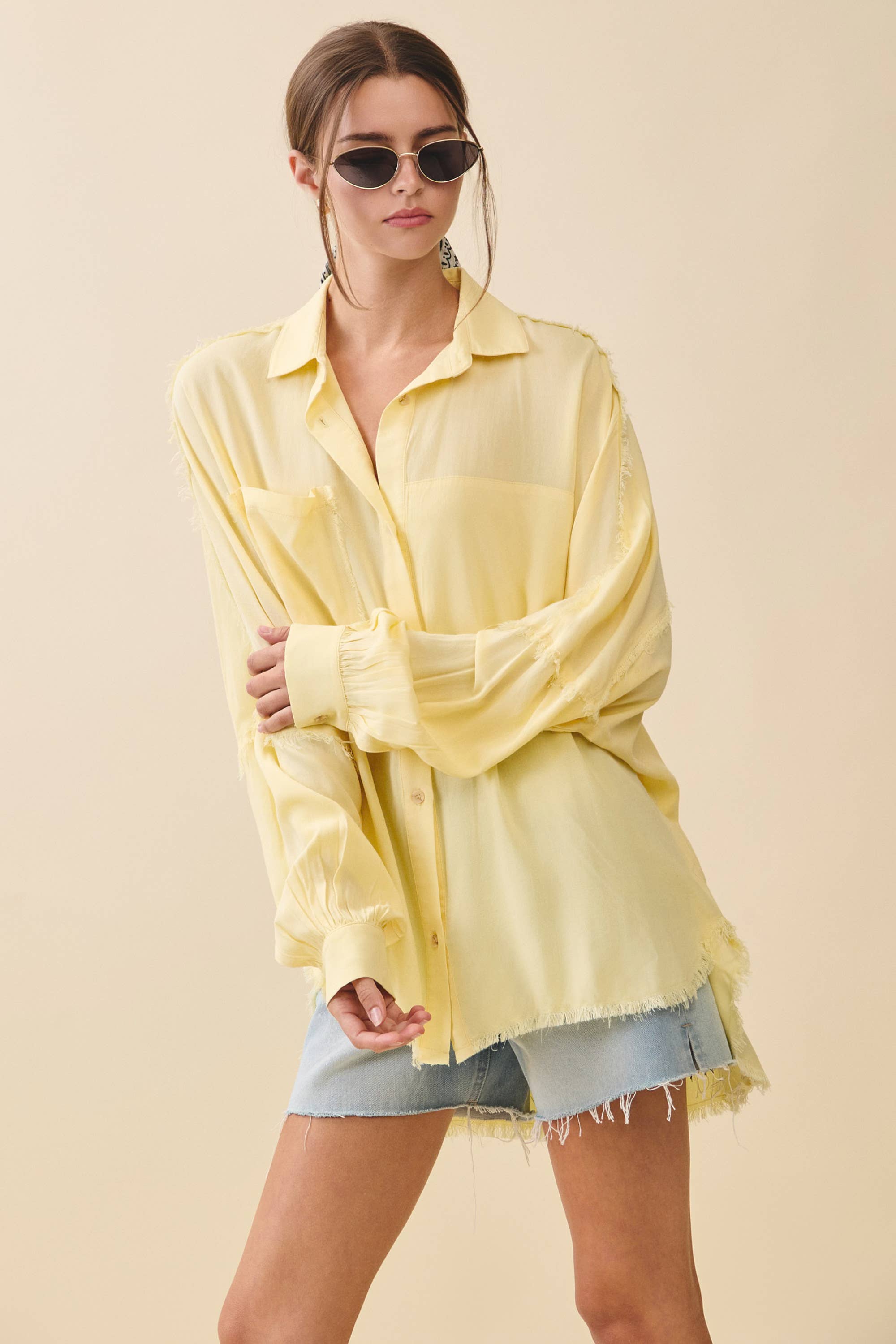 AEMI + CO - Wholesale Button Down Shirt - Women's - 879AK Delilah Shirt28