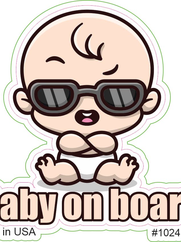 Baby On Board Sticker for wholesale by Big monkey