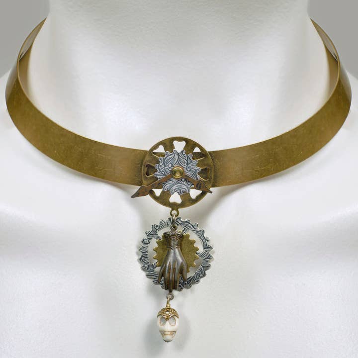 Steampunk : Get Ahead Steampunk Collier Steampunk pour la vente par NoMonet