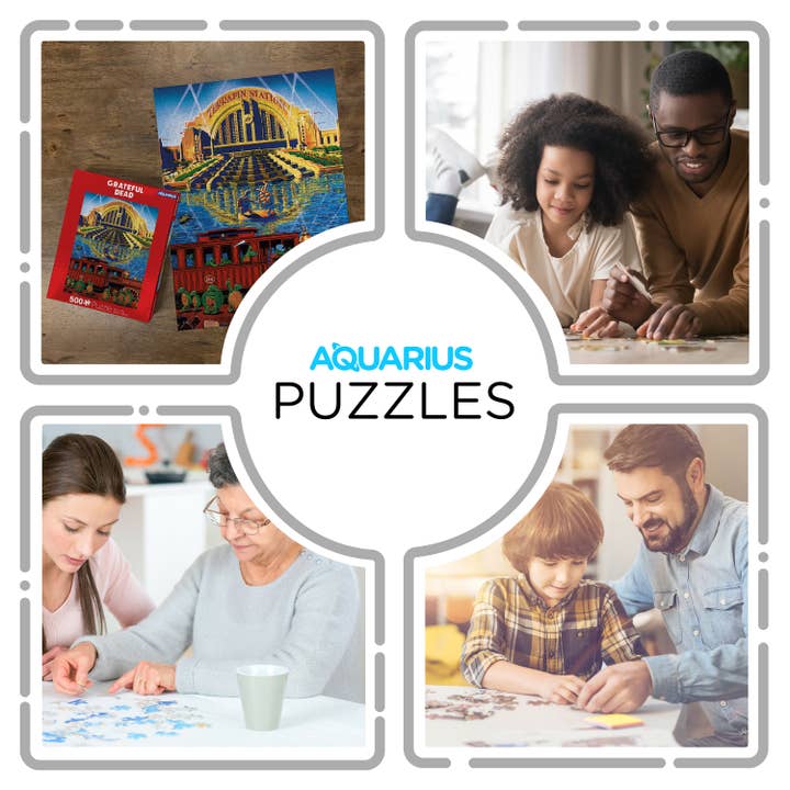 AQUARIUS, GAMAGO, ICUP, & ROCK SAWS by NMR Brands - Wholesale Puzzle - Adult - Grateful Dead 500 Piece Jigsaw Puzzle