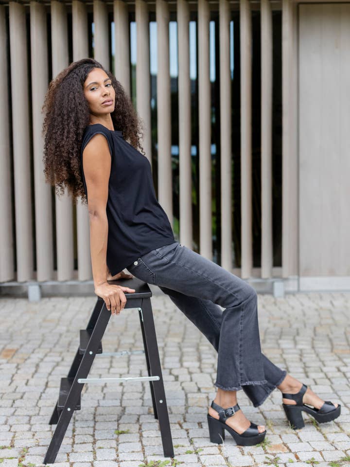 Jeans - Petra Bea BOOTCUT - Slaggrå for engroshandel hos Glücksstern