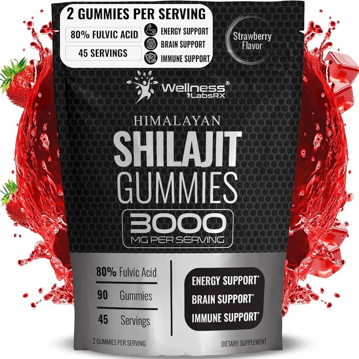 Pure Himalayan Shilajit Gummies - 90 Count for wholesale by Health & Wellness Associates Inc.