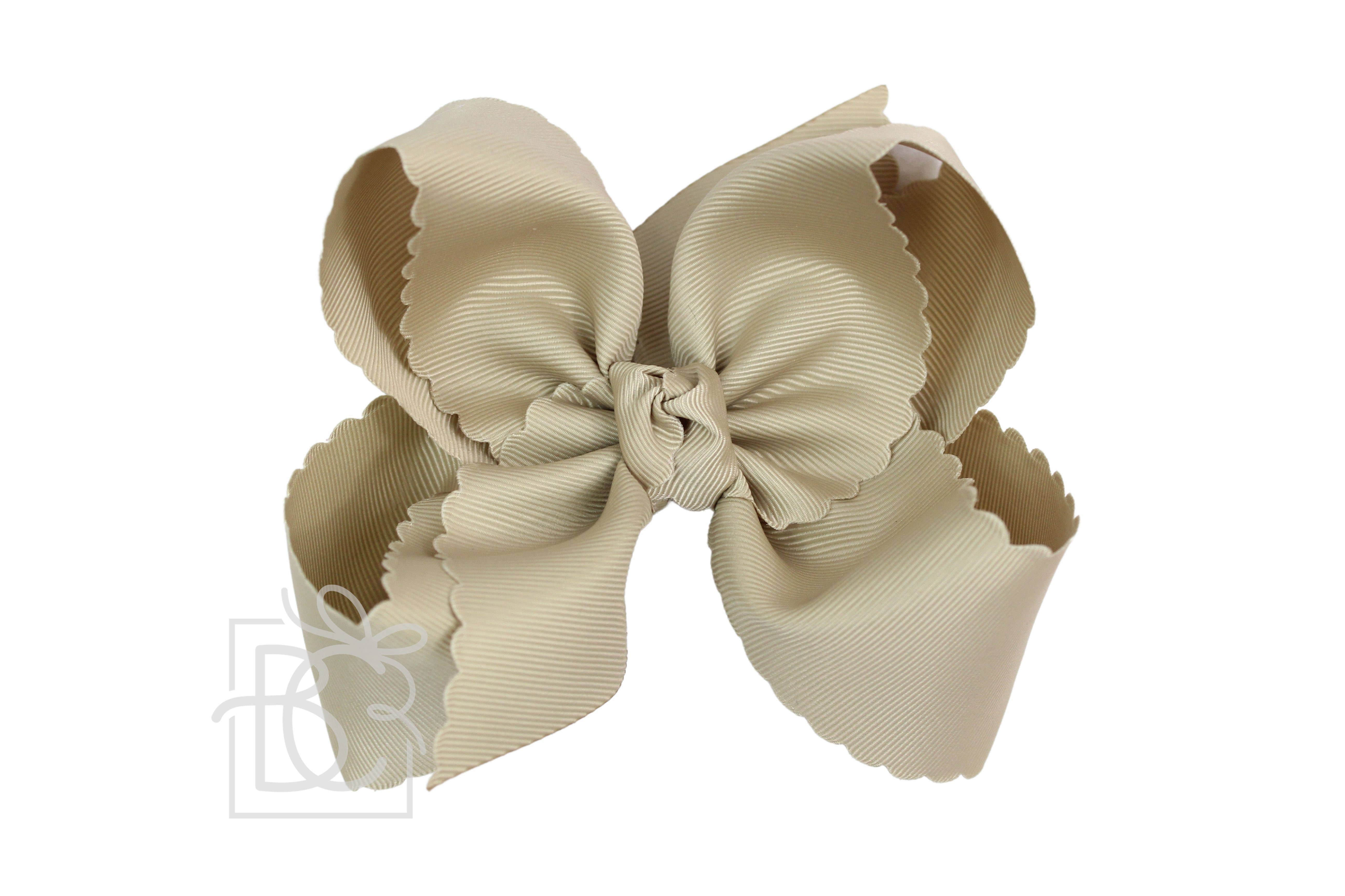 Beyond Creations, LLC – wholesale Hair bow – Kids – SCALLOPED EDGE BOW51