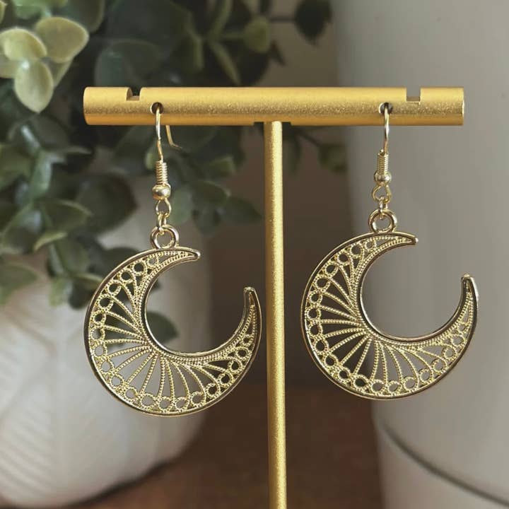 Monstera Earrings – wholesale Dangle earrings – Little Moon