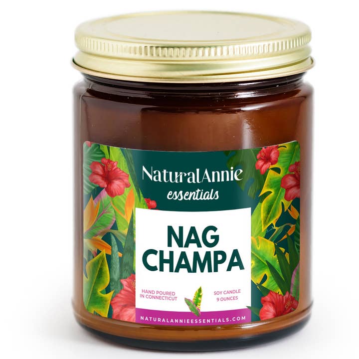 Handgemachte Nag Champa Räucher-Soja-Kerze für den Großhandel von NaturalAnnie Essentials