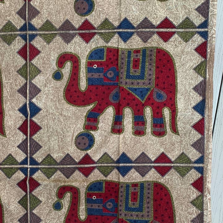 Lungta Imports - Wholesale Tapestry/Textile - Indian Elephants Tapestry Wall Decor Beach Throw14