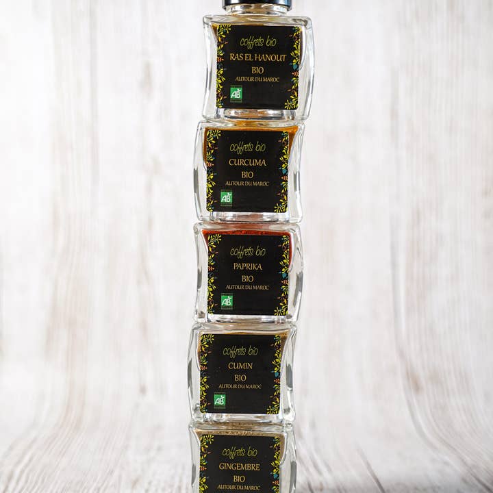 Coffret Bio/ Säho - Wholesale Dried Spice Mix - Spices box around Morocco bio1