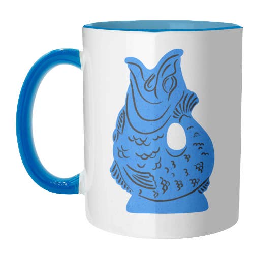 ART WOW - Wholesale Coffee mug - Mugs 'Blue Glug Jug Illustration'3