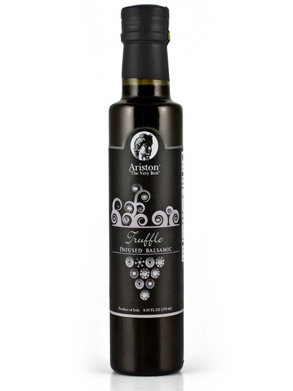 Truffle Infused Black Balsamic Vinegar for wholesale by Ariston Specialties