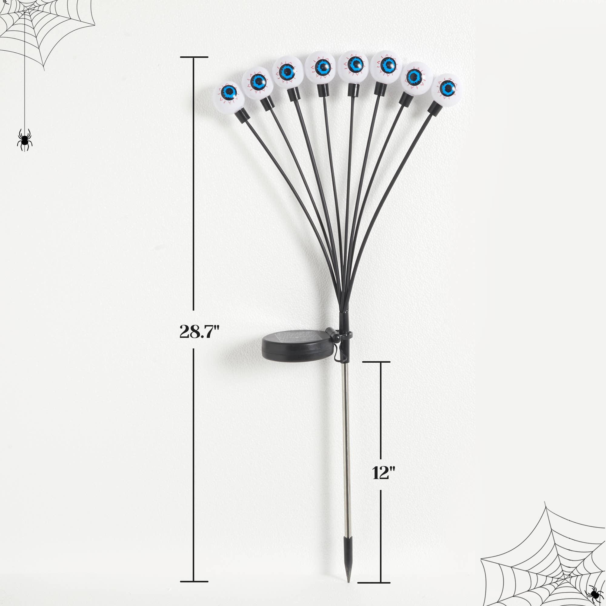 Heynemo - Wholesale Outdoor Ornament/Decor - Solar Halloween Eyeball Lights Outdoor, 8 Pieces LED Eyes7