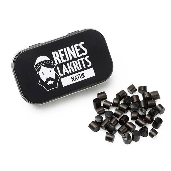 LASSE LAKRITS - natürlich lecker - Wholesale Licorice - Can of pure licorice natural1
