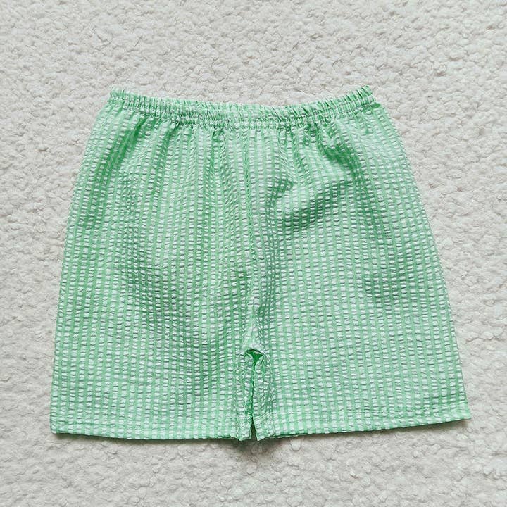 Aier Wholesale - Wholesale Shorts - Kids - Baby Boys Plaid Seersucker Fabric Shorts3