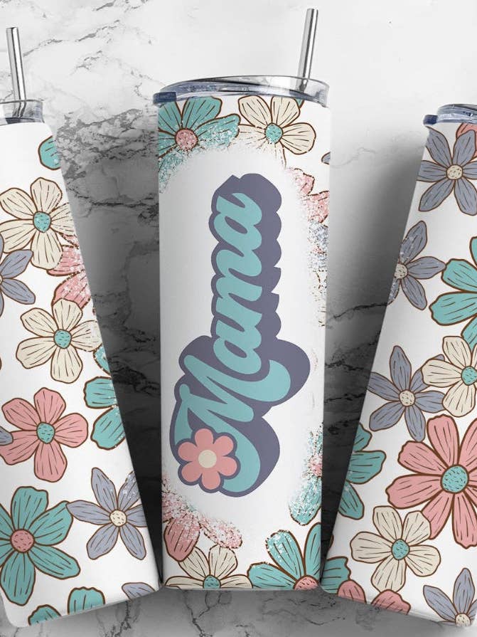 WS 20 oz Gobelet Retro Mama pour la vente par Abby Grey Farm