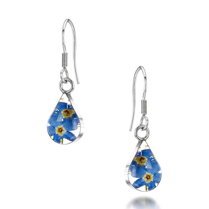 Pendiente de Plata - Nomeolvides - Lágrima. para venta al por mayor de Shrieking Violet