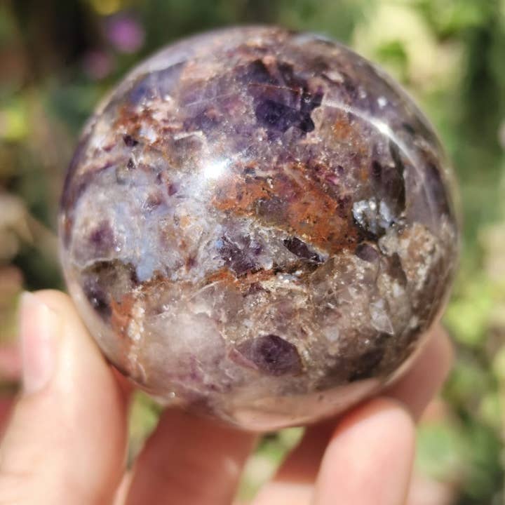 jiomind - Wholesale Spiritual stone/crystal - Super 7 Quartz Crystal Sphere, Melody Stone, Sacred 7 Sphere2