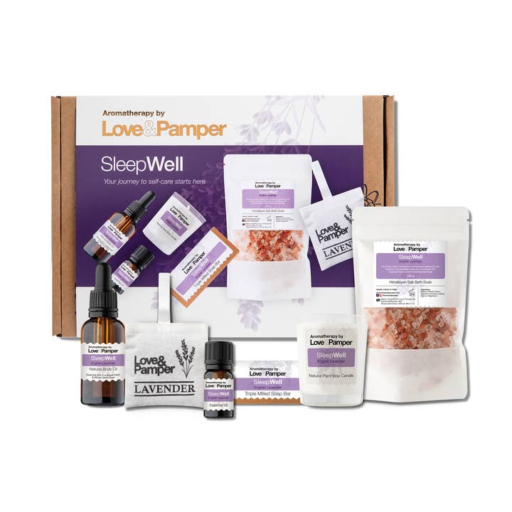 SLEEP WELL - Aromatherapy Pampering Gift Set For Women for wholesale by loveandpamper