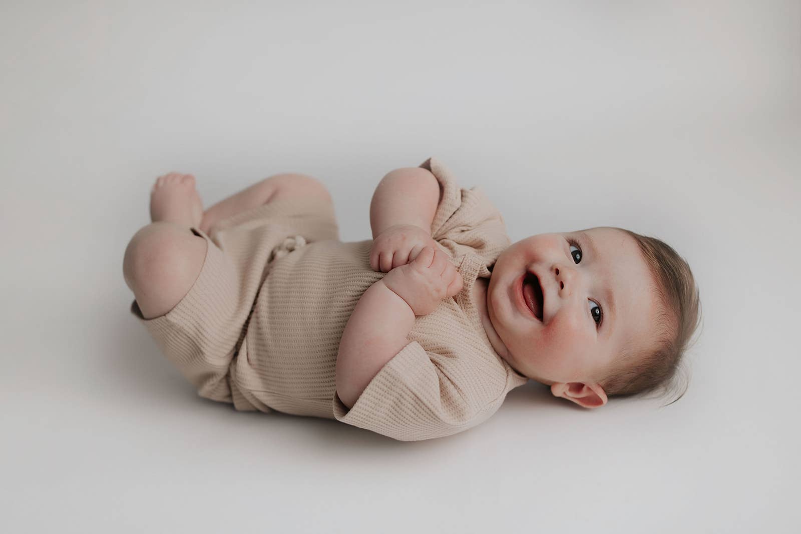 Three Little Tots – wholesale Top & short set – Kids – Tan Summer Waffle Toddler Top & Bottom Set8