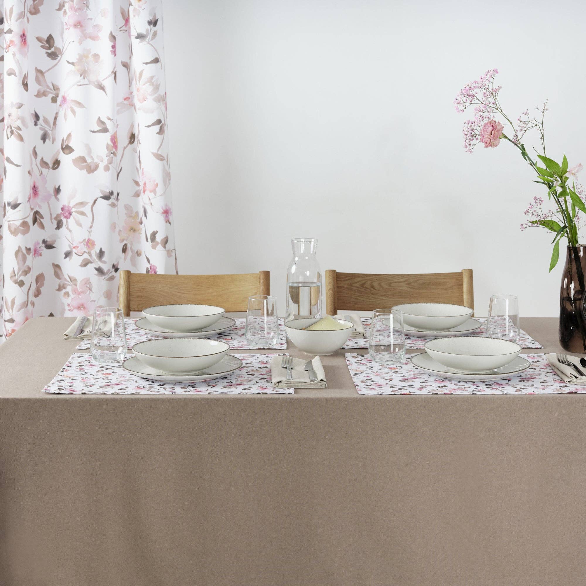 SG HOGAR – Engroshandel Dug – Glat dug 100% linnedug Brun1