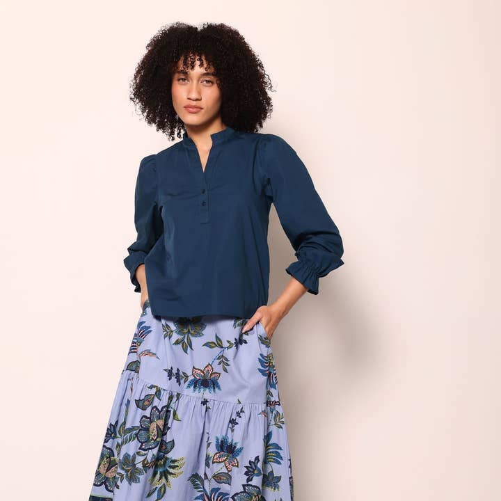 PERIWINKLE MOSAIC ADA SKIRT for wholesale by Maude-Vivante