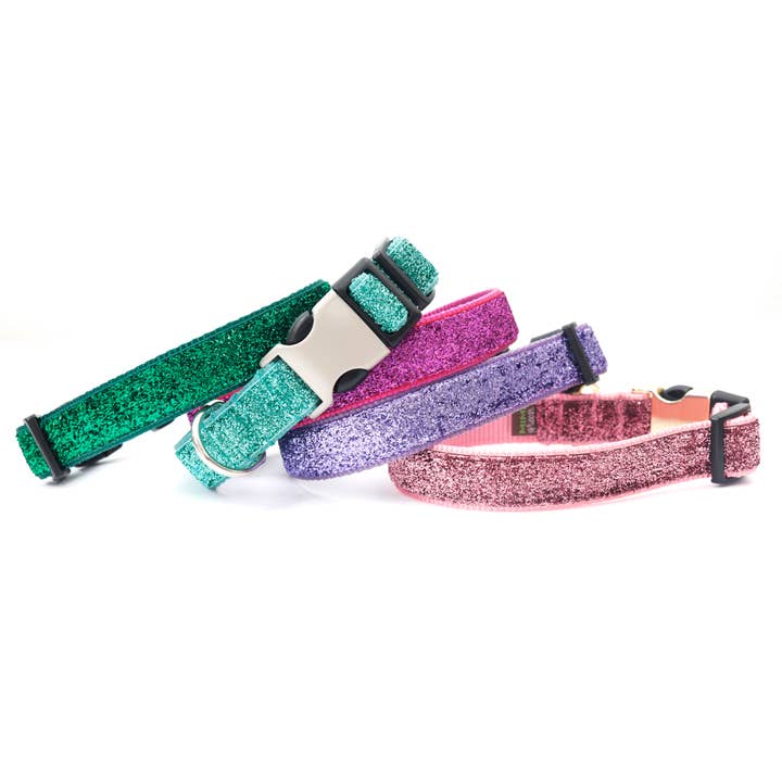 Mimi Green – wholesale Pet collar – Dog – Sparkly Mermaid Glitter Dog Collar - 8 Colors!3