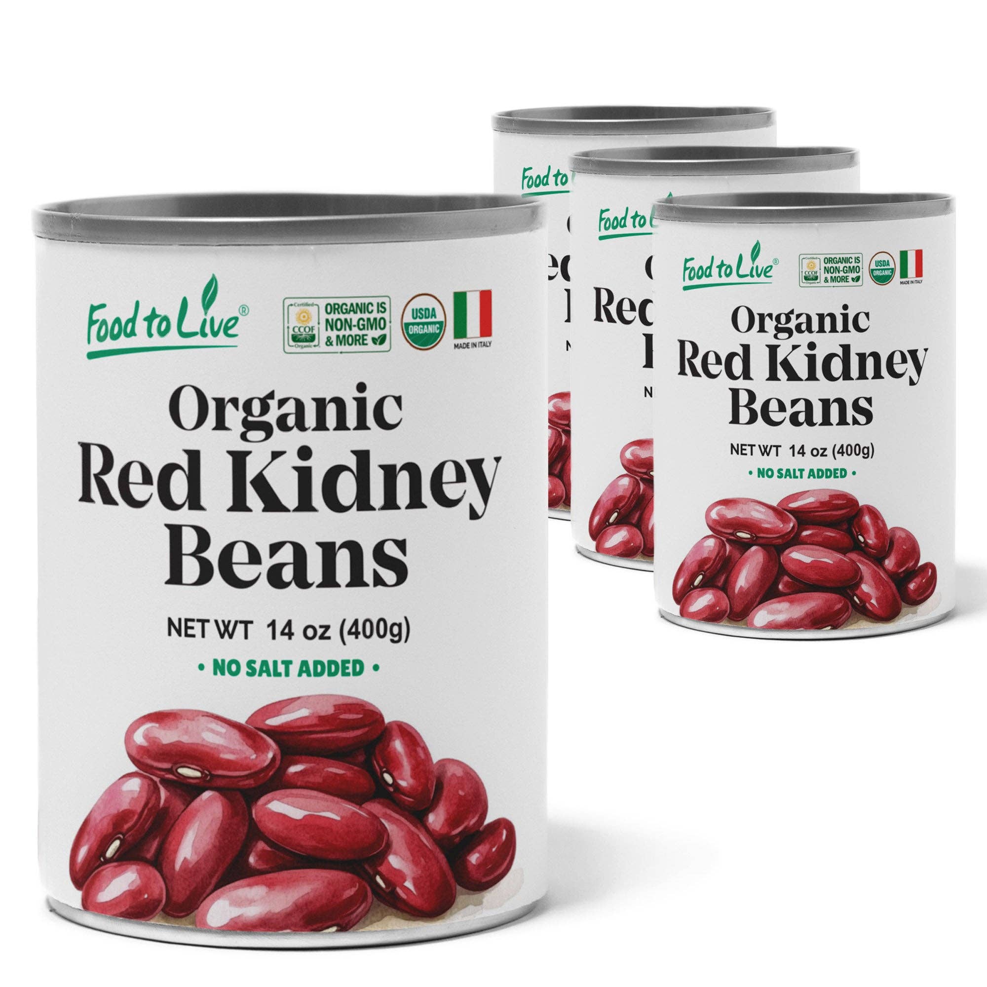 Food To Live - Wholesale Beans - Organic Canned Red Kidney Beans – Unsalted, Non-GMO, Vegan. Ready to Eat. Perfect for Salads, Soups, Pasta e Fagioli. Wholesale – by Food to live9