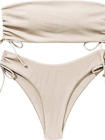 HIDDENBRAND - Wholesale Two Piece Swimsuit - Women's - Split Bandeau Bikini Sexy Swimsuit Multicolor Swimwear8