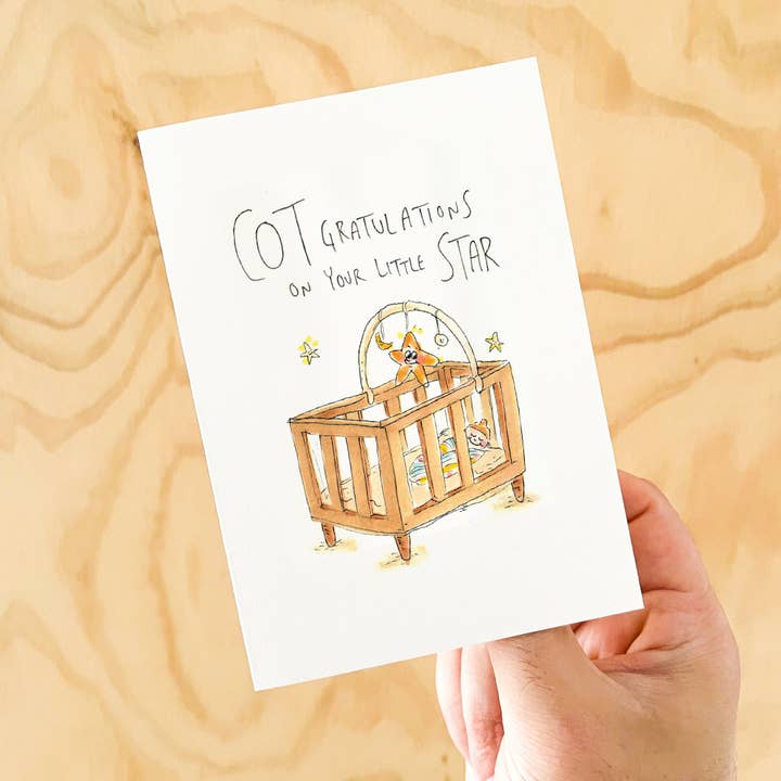 Well Drawn - Wholesale Baby Card - CoTgratulations on Your Little Star3