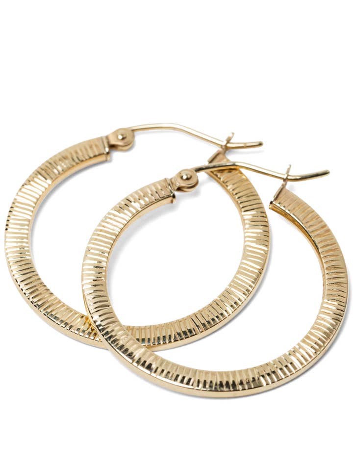 10k Gold Tessa Hoops for wholesale by Belinda Jewelz