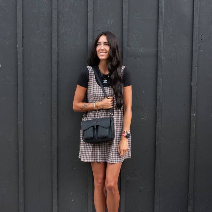 Rad Revolution - Wholesale Crossbody Bag - Women's - Saddle Bag in Matte Black3