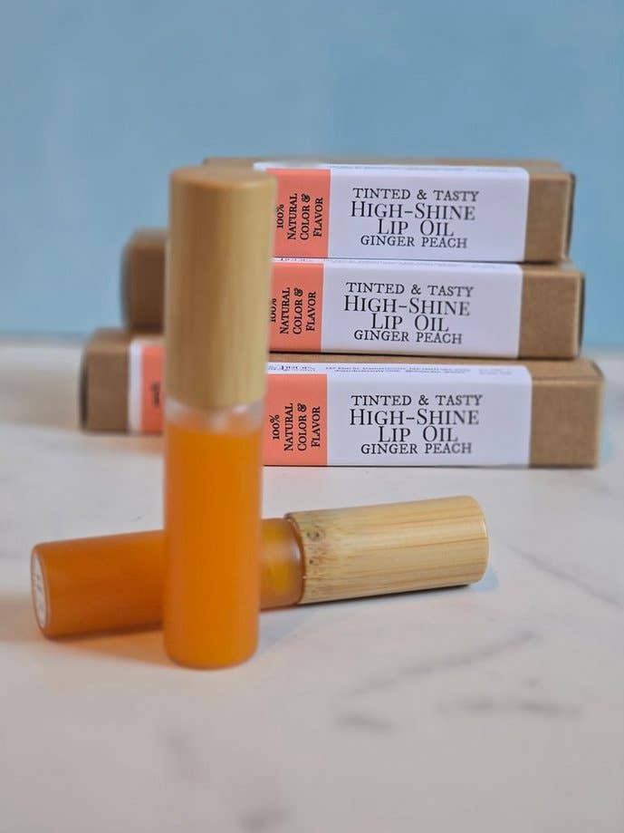Du Jardin Beauty – wholesale Lip-gloss – Ginger Peach Tinted & Tasty High-Shine Lip1
