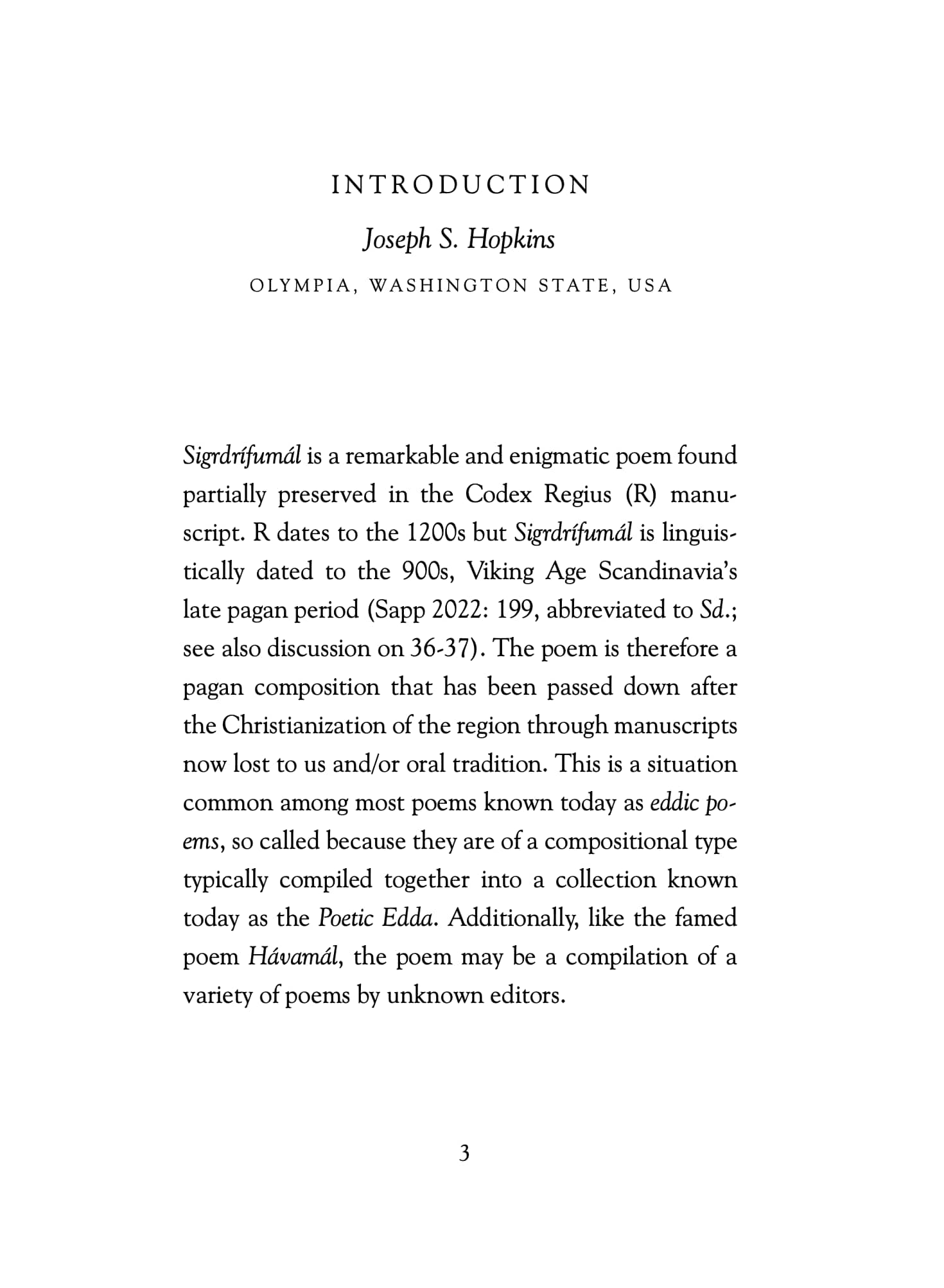 Hyldyr - Wholesale Book - Adult - The Comparative Sigrdrífumál2