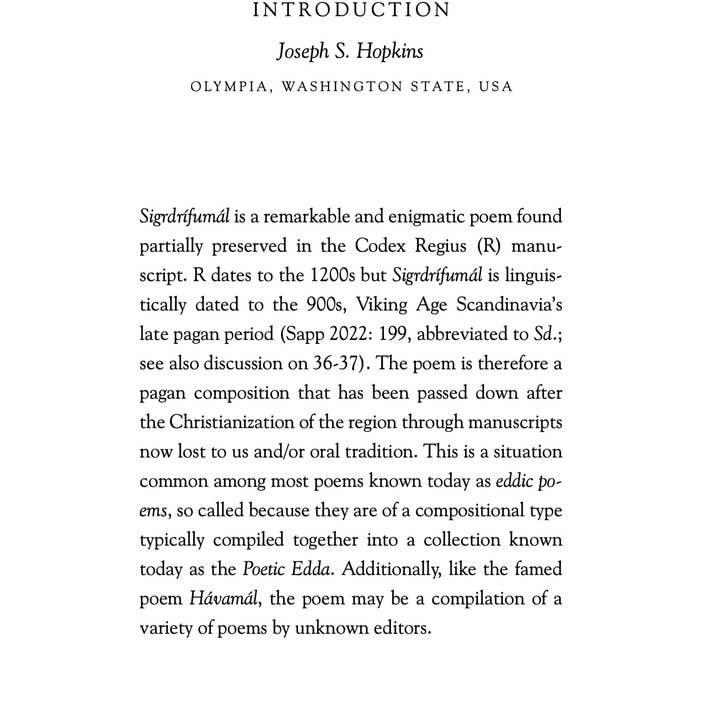 Hyldyr - Wholesale Book - Adult - The Comparative Sigrdrífumál2