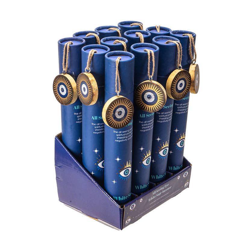 Pacific Trading - Wholesale Incense - All Seeing Eye White Sage Incense Display Set5