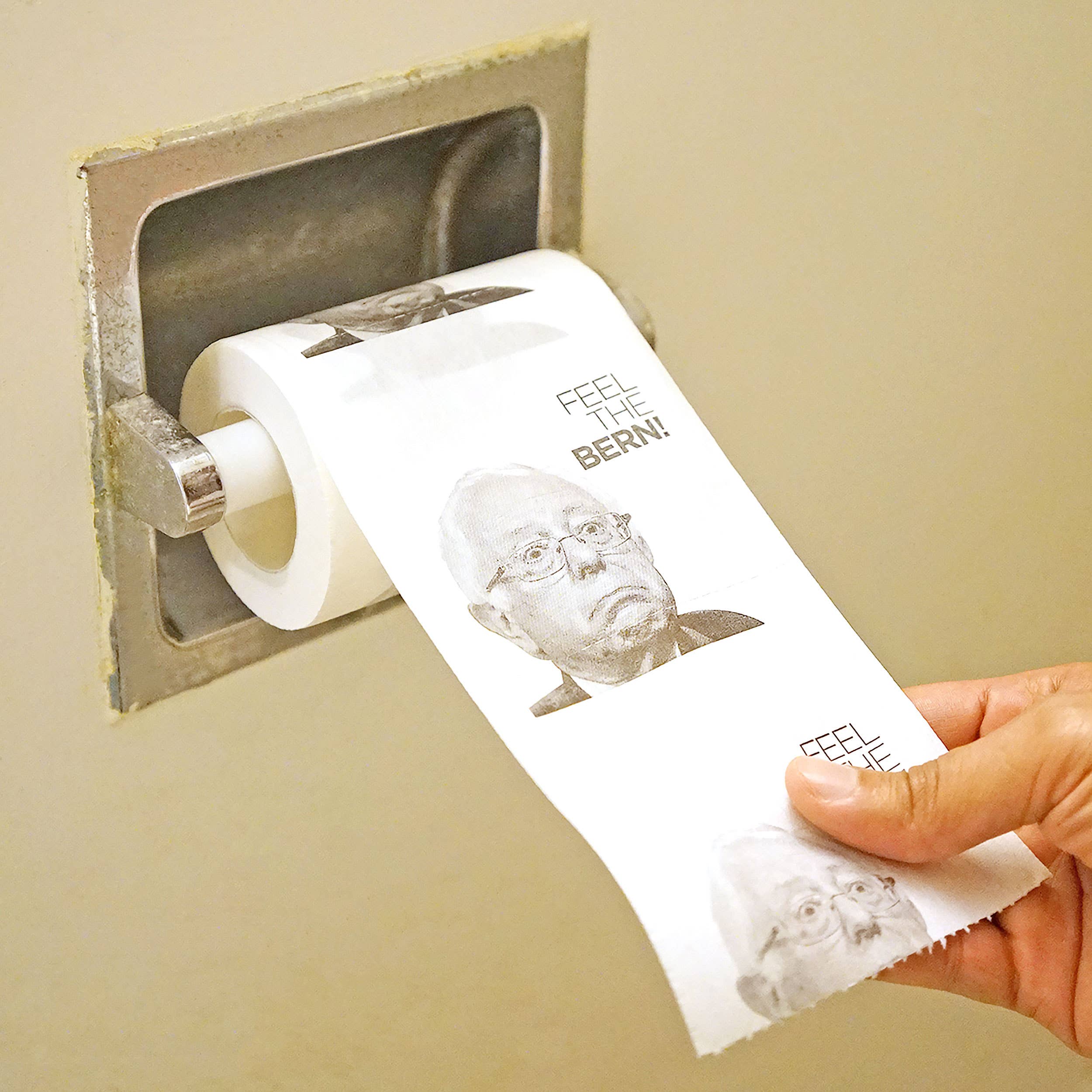 Fairly Odd Brands – Großhandel Scherz-/Geschenkartikel – Toilettenpapier von Democrat Bernie Sanders0