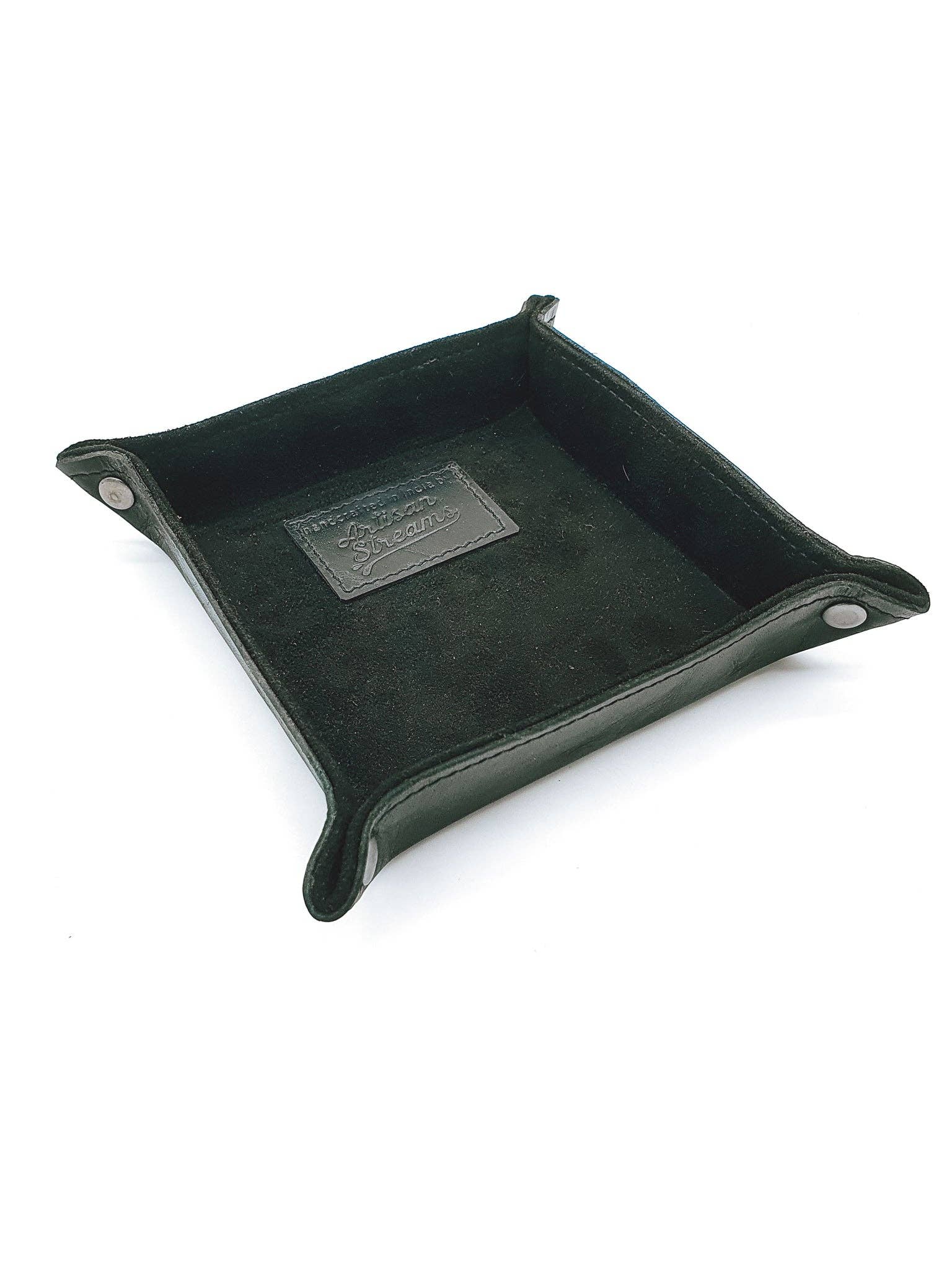 Artisan Streams - Wholesale Decorative Tray - Leather Valet Tray0