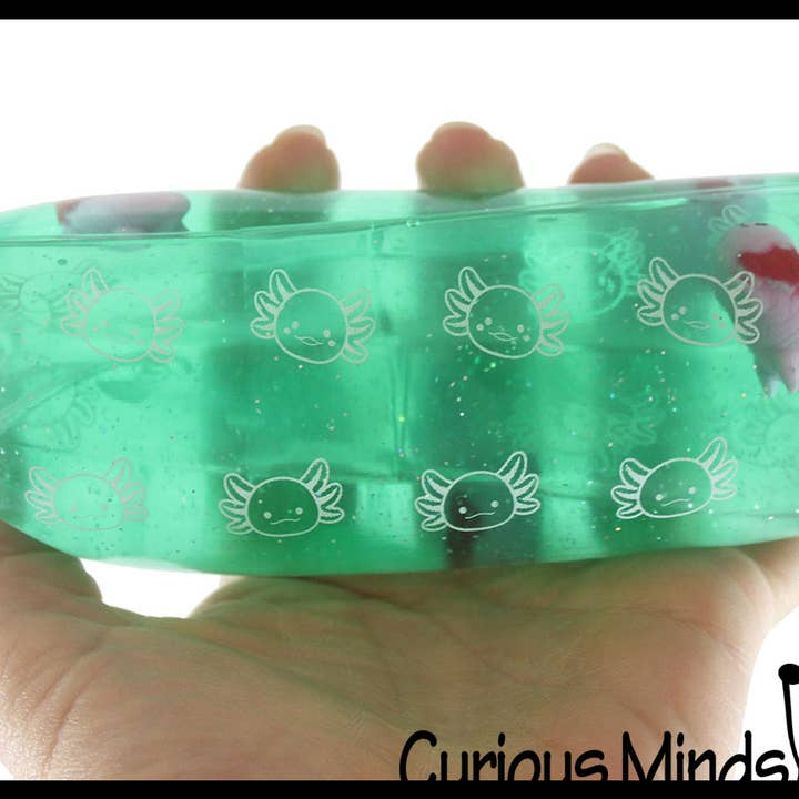 Curious Minds Toys - Wholesale Squishy Toy - Kids & Baby - 1 Jumbo Axolotl Animal Water Filled Tube Snake Stress Toy -