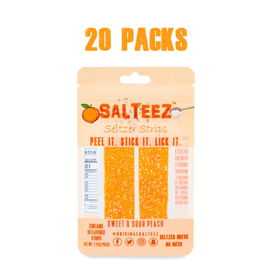 Salteez - Wholesale Drink Topper - Salteez Beer Salt Strips - 20 pack case3