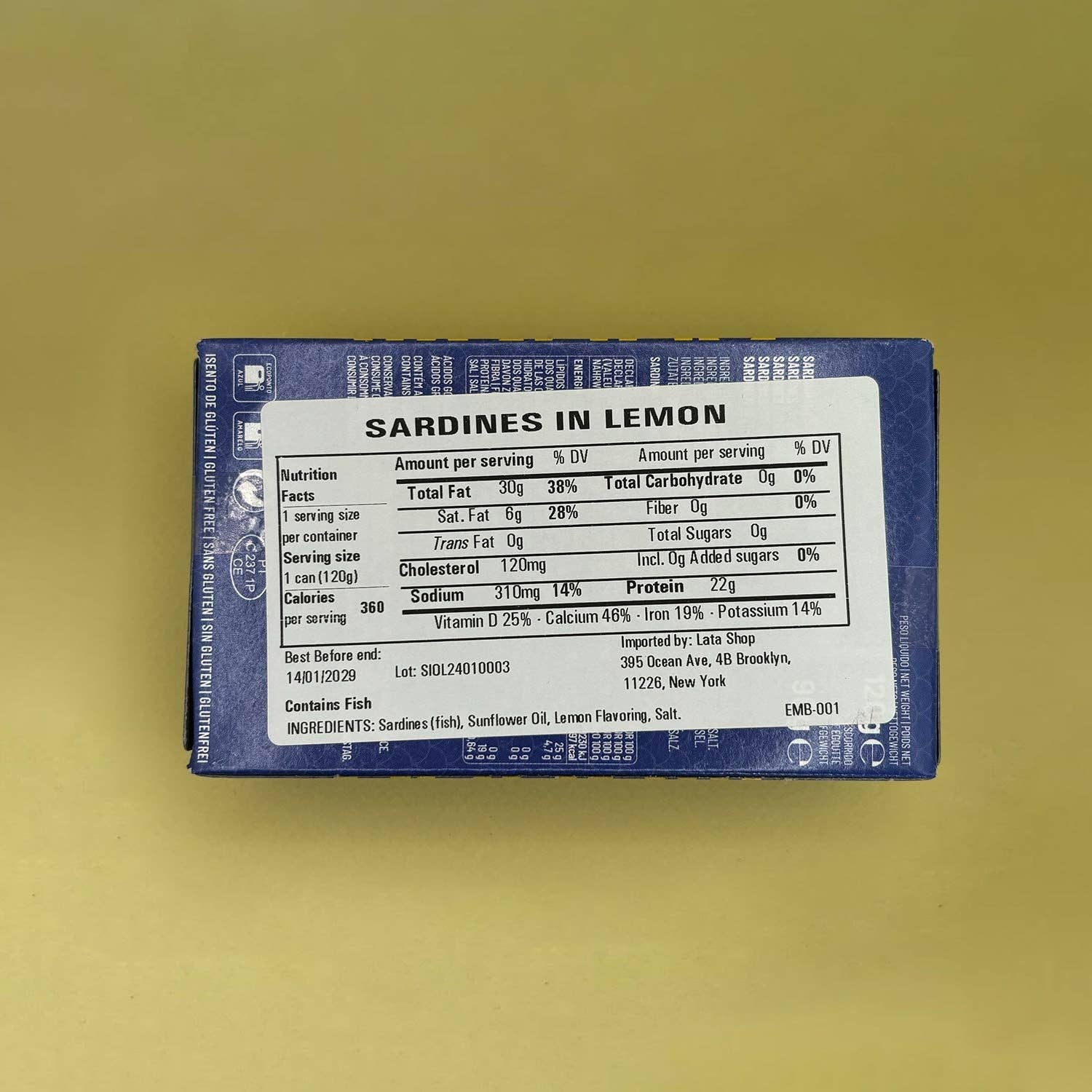 Lata - Wholesale Tinned Fish - Manná Sardines in Lemon Sauce2