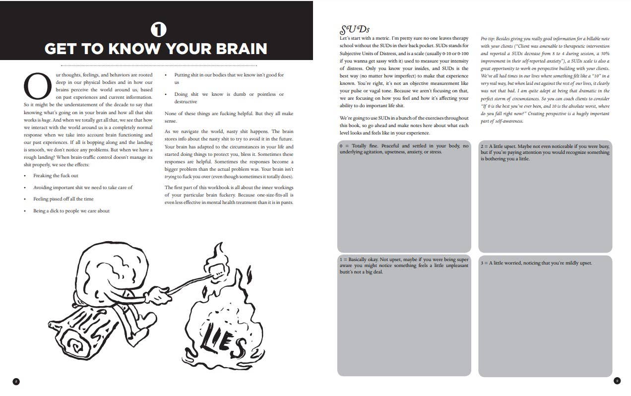 Microcosm Publishing & Distribution - Wholesale Self-Help & Personal Development Book - Unfuck Your Brain Workbook: Anxiety Depression, Anger & More12