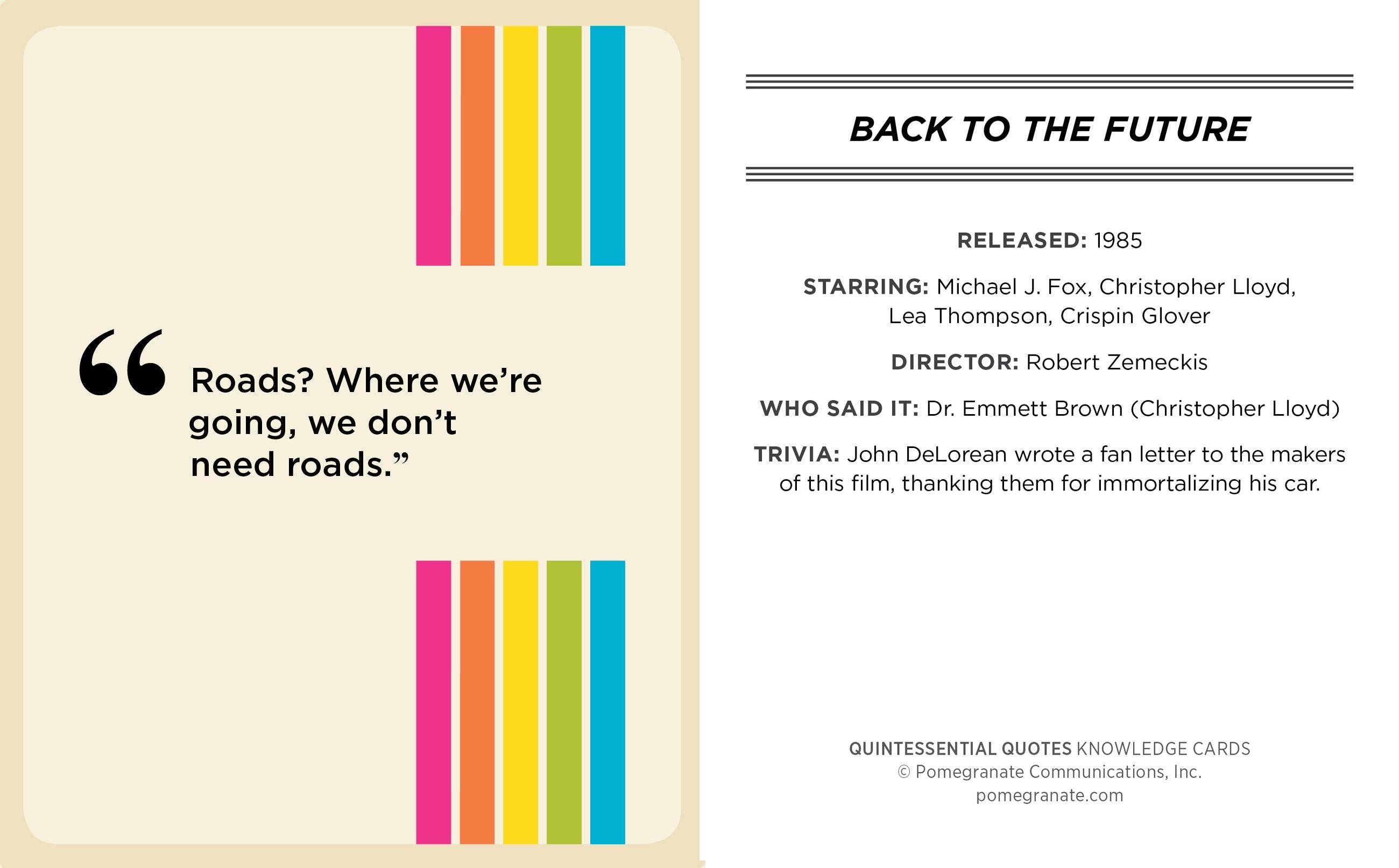 Pomegranate - Wholesale Card Game - Quintessential Quotes: A Quiz Deck on Movies of the ’80s, ’90s & 2000s2