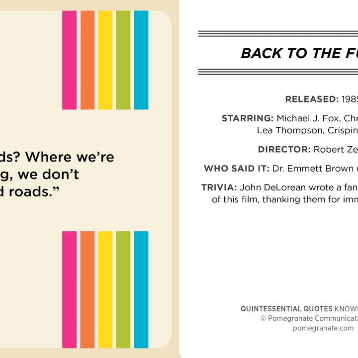 Pomegranate - Wholesale Card Game - Quintessential Quotes: A Quiz Deck on Movies of the ’80s, ’90s & 2000s2